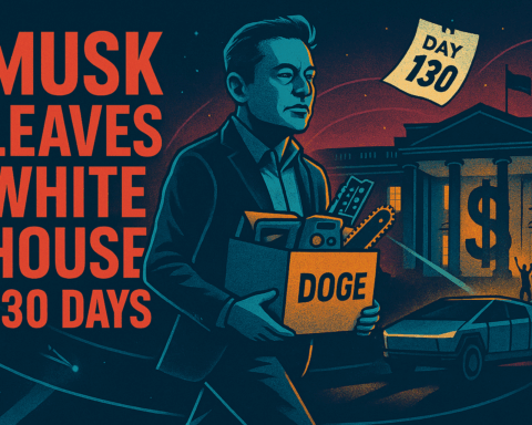 Musk exits White House after 130 turbulent days