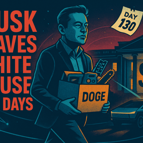 Musk exits White House after 130 turbulent days