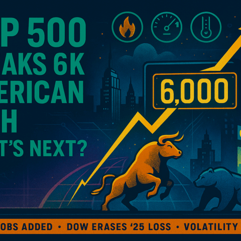 El S&P 500 supera los 6.000 puntos: un hito histórico en los mercados estadounidenses