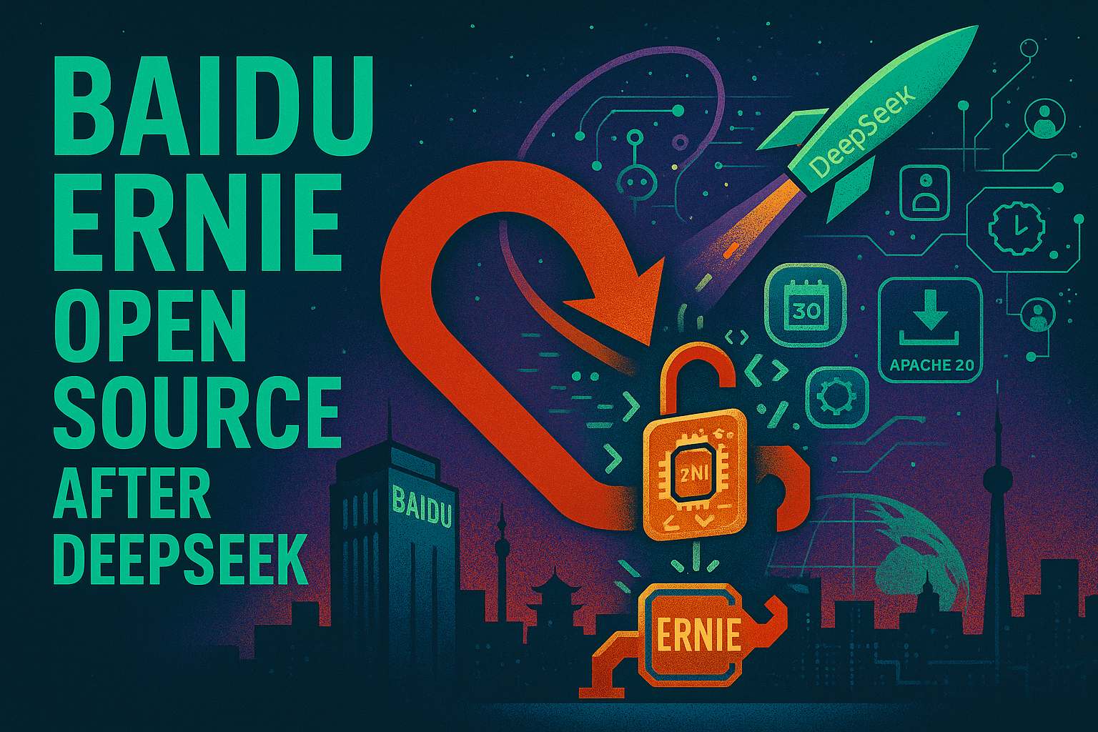 El giro de código abierto de Baidu con Ernie AI tras el avance de DeepSeek